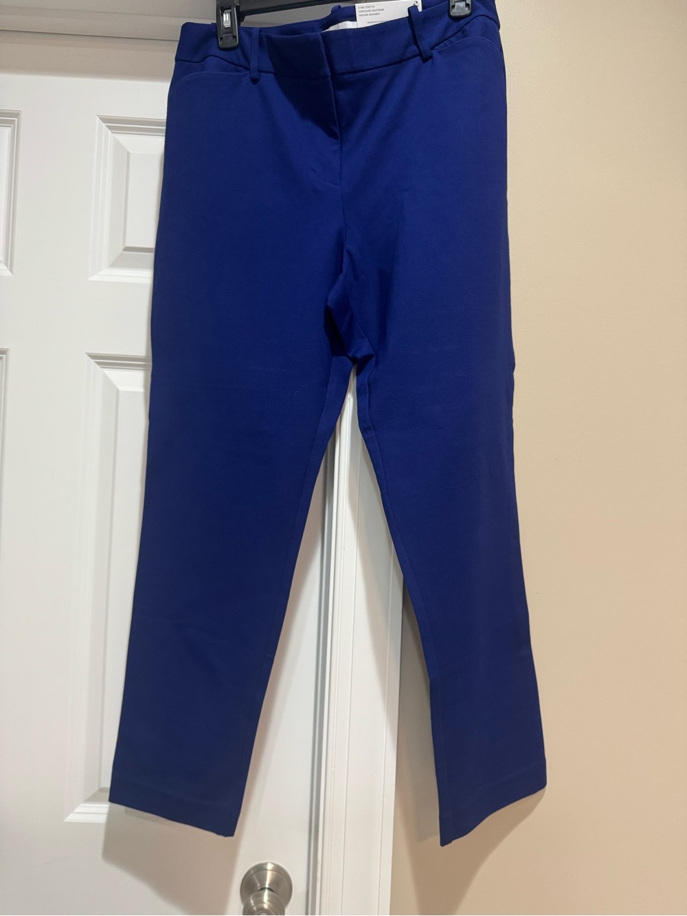 Liz Claiborne Cobalt Blue Slim Straight Ankle Pants
